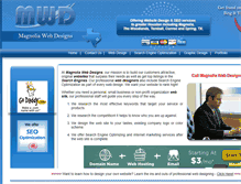 Tablet Screenshot of magnoliawebdesigns.com